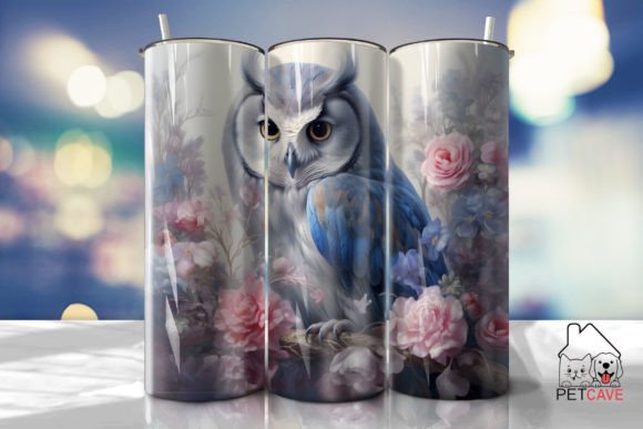 Beauti Owl and Flower Tumbler