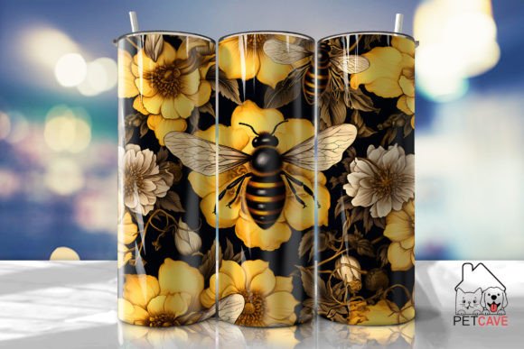 Bee Kind Flower Tumbler 20oz
