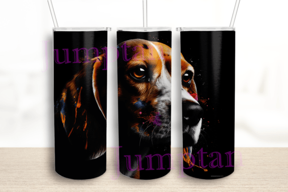 Colorful Beagle Line Art 20 Oz Tumbler