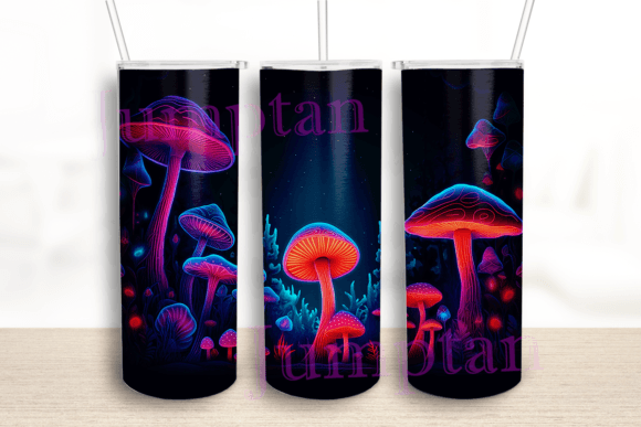 Colorful Beautiful Mushrooms Tumbler