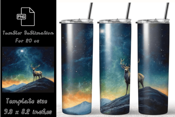 Deer Mountain Christmas Tumbler Wrap