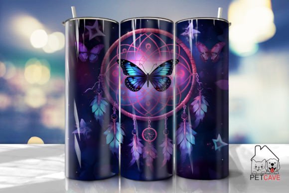 Dream Catcher and Butterfly Tumbler 5