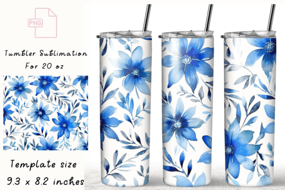 Flowers 20 Oz Tumbler Wrap Sublimation
