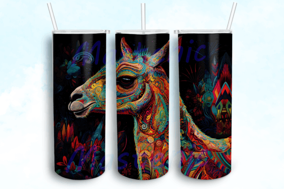 Intricately Detailed Llama 20oz Tumbler