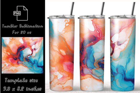 Marble 20 Oz Tumbler Wrap Sublimation