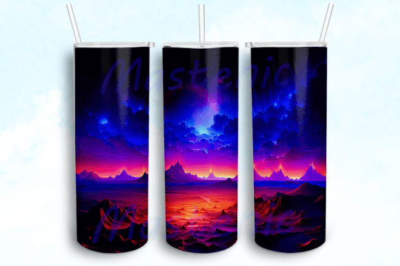 Neon Desert Night 20oz Skinny Tumbler