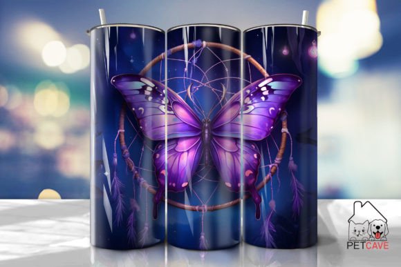 Purple Butterfly Mystery Tumbler 4