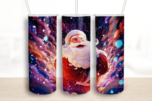 Santa Clause Northern Light Tumbler