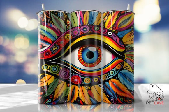 Trippy Eyes Tumbler 4
