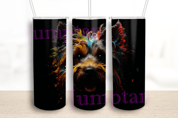 Yorkshire Terrier Art 20 Oz Tumbler Wrap